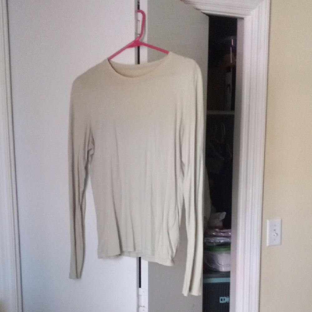 Everlane Beige Long Sleeve Top